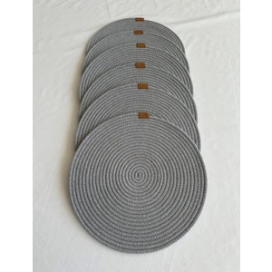 Yuvarlak Supla Gri 33CM 6lı