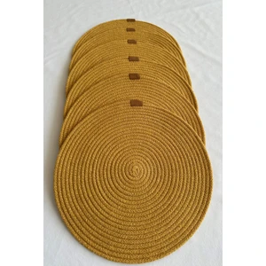 Yuvarlak Supla Hardal 33CM 6lı