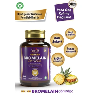 Bork Swiss Natural Swiss Bork Berberin + Ala + Krom Pikolinat + Bromelain •  4’lü Bitkisel • 60 Kapsül