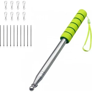 Paras Ticaret 2 Metre Uzayabilen Aksesuarlı Rehber Çubuğu Teleskopik Bayrak Işaret Sunum Rehber Vb. Çubuğu (1 Adet)