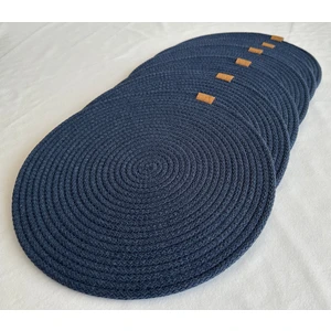 Yuvarlak Supla Lacivert 33CM 6lı