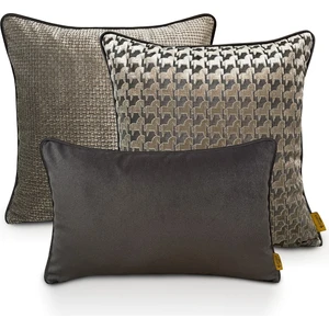 Lidoma Home LİDOMA HOME "CHEVA" KIRLENT KILIFI SETİ / GRİ