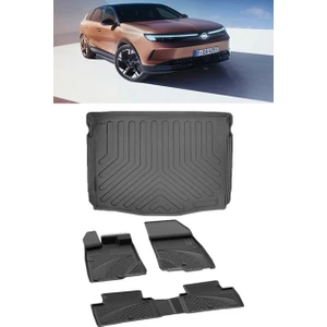 Opel Grandland Elektrikli 2025 ve Sonrası 4.5d Paspas 3D Üst Rizline Bagaj Havuzu
