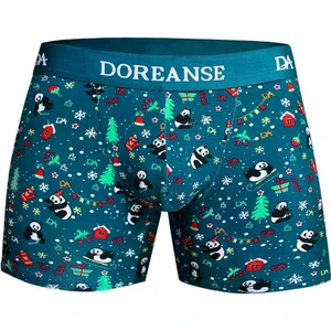 Erkek Modal Yılbaşı Tema Panda Baskılı Torbalı  Normal Paça Boxer 1863