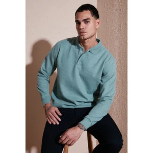 Pamuk Karışımlı Regular Fit Polo Yaka Kazak Erkek Polo Yaka Kazak 456223