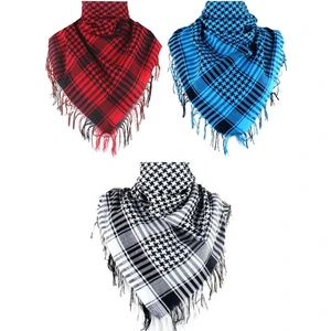 Pamuklu Puşi Otantik Kefiye Şal Büyük Boy 3'lü Set