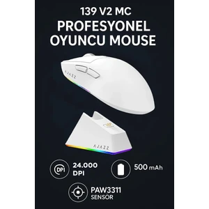 AJ139 V2 Mc Paw 3311 Sensör 3 Modlu 24.000 Dpı Şarj Istasyonlu Oyuncu Mouse