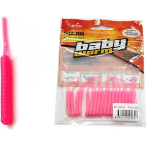 Baby Worm 5,2cm Floating LRF Silikonu (PİNK GLOW)