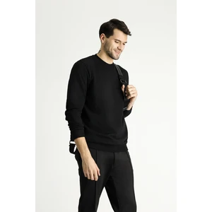 Bisiklet Yaka Pamuklu Sweatshirt