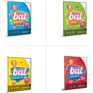 Hiper Zeka 7. Sınıf Bal Matematik + Fen + Türkçe + Sosyal Soru Ba