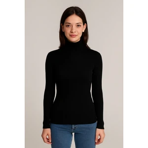 Kadın Tam Boğazlı Yumuşak Dokulu Kazak