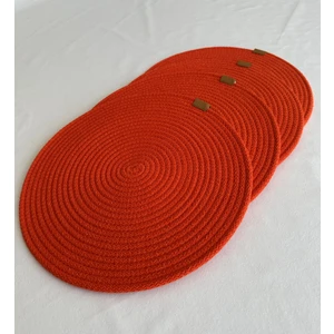 Yuvarlak Supla Turuncu 33CM 4lü