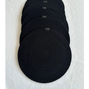 Yuvarlak Supla Siyah 33CM 4lü