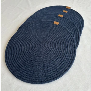 Yuvarlak Supla Lacivert 33CM 4lü