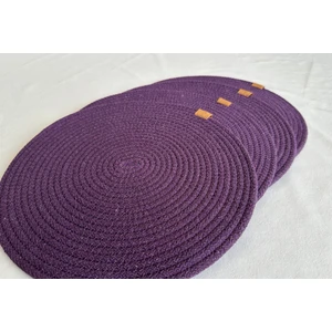 Yuvarlak Supla Mor 33CM 4lü