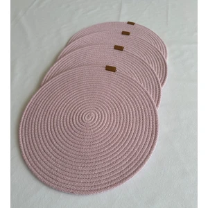 Yuvarlak Supla Açık Pembe 33CM 4lü