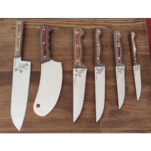 Bıçak Seti Profesyonel Mutfak Bıçak Seti Şef Bıçak Seti HGBS620