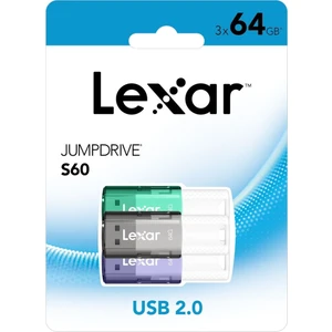 3'lü 64GB 2.0 USB Bellek S60JUMPDRİVE