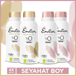 Gold Bliss & Joyous Seyahat Boy Kadın Deodorant Seti 4 x 90 ml