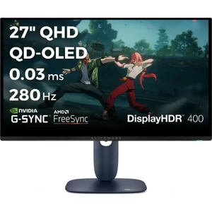 Alienware AW2725D 27 2560X1440 Qhd 280Hz 0.03 Ms HDMI Dp Type-C True Black 400 Qd-Oled Gaming Monitör