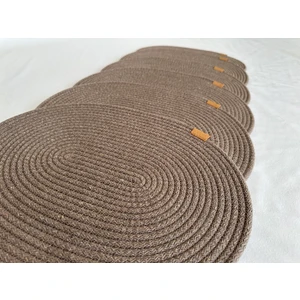 Jüt Supla Oval Kahverengi 30X40 6lı