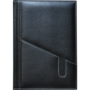 2K 2026 YENİ YIL Tarihli Ajanda 17x24 cm. Deri Telefon Kılıflı Kapak Siyah