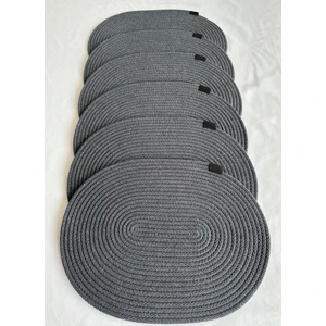 Jüt Supla Oval Antrasit  30X40 6lı