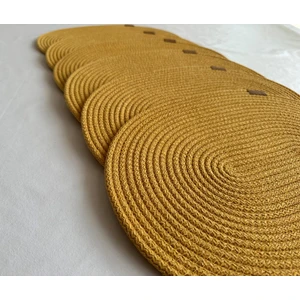 Jüt Supla Oval Hardal 30X40 6lı