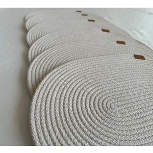 Jüt Supla Oval  Beyaz 30X40 6lı