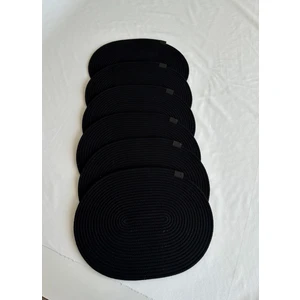 Jüt Supla Oval Siyah 30X40 6lı