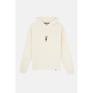 WWF Market Geyik Supersoft Hoodie - Ekru