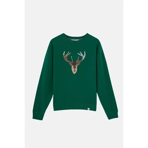 WWF Market Geyik Supersoft Sweatshirt - Nefti Yeşil