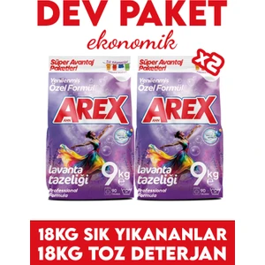 "büyük Ekonomi Paketi ; 18 kg Toz Çamaşır Deterjanı, Sık Yıkananlar 18KG