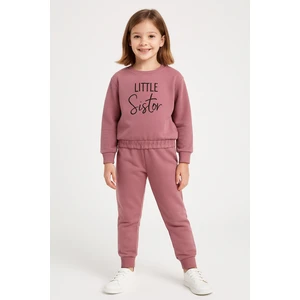 Sister Baskı 2 Ip Kız Çocuk Eşofman Takım