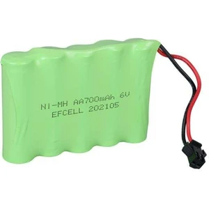 Efcell EF-60700S 6 Volt 700 Mah Ni-Mh Şarj Edilebilir Aa 5'li Grup Oyuncak Pili (202105)