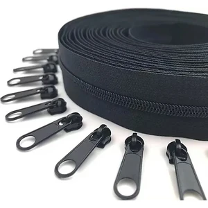 10 Metre Siyah Fermuar 20 Adet Başlık