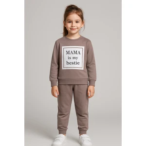 Mama Baskı 2 Ip Kız Çocuk Eşofman Takım