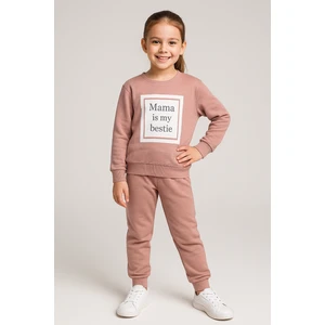 Mama Baskı 2 Ip Kız Çocuk Eşofman Takım
