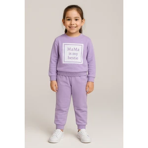 Mama Baskı 2 Ip Kız Çocuk Eşofman Takım