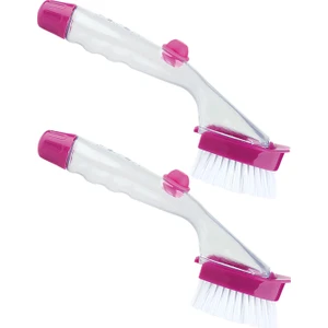 Deterjan Hazneli Temizlik Fırçası İkili Set