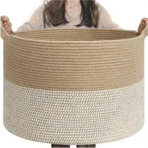 Amaterasu Jüt Hasır Sepet, Düzenleyici Sepet, Hasır Dokuma Sepet 40CM x 30CM