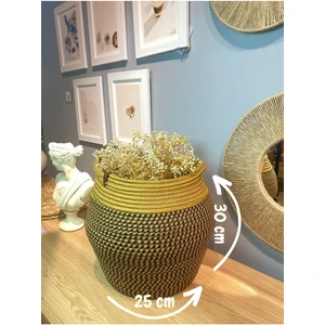 Orpheus Çok Amaçlı Hasır Görünümlü Jüt Dekoratif Sepet