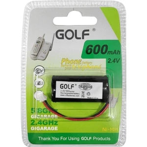 2.4V 600MAH Çift Kablolu 2’li Soket Telsiz Telefon Pili – Siemens Gigaset Uyumlu