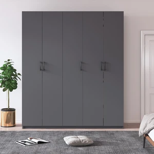 %100 Mdflam 5 Kapaklı 150CM Gardrop G-09