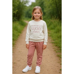 Lucky Baskı 2 Ip Kız Çocuk Eşofman Takım