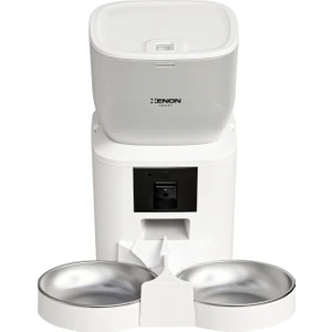 Xenon Smart Akıllı Kedi Köpek Çift Hazneli Otomatik Mama Kabı Fhd Gece Görüş Kameralı Hareket Algılamalı Paslanmaz Çelik Besleme Kasesi