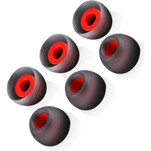S/M/L Boy Gri Kırmızı Silikon Kulaklık Kulak İçi Tıpası Pedleri