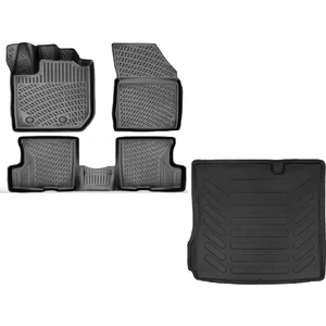 Dacia Duster 4x2 2023 Sonrası Uyumlu 3D Havuzlu Paspas + Bagaj Havuzu Set