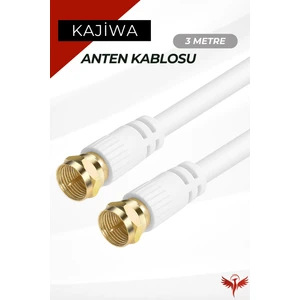 3 Metre Anten Kablosu Hazır 4k Çanak Lnb Kablosu ( Altın Uç F Konnektör)