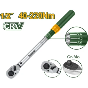 Jadever 1/2 Tork Kolu 40-220NM Çantalı Kalibrasyon Sertifikalı 430MM